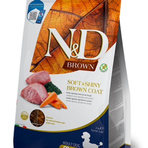 N&D Brown- árány, spirulina és sárgarépa -Felnőtt -Mini- 2 kg