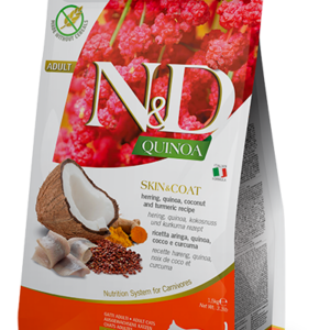 N&D Quinoa macskáknak-Skin & Coat Hering