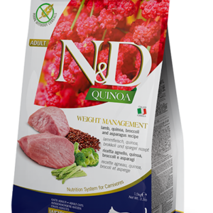 N&D Quinoa macskáknak- Weight Management Bárány