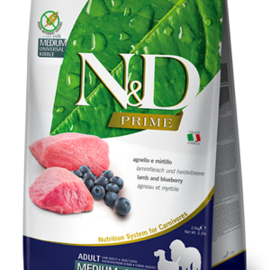 N&D Prime kutyáknak- Bárány & Áfonya -Felnőtt -Medium & Maxi
