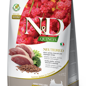 N&D Quinoa kutyáknak- Ivartalanított -Kacsa -Mini