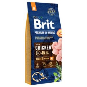 Brit Premium by Nature Adult M csirke 15 kg