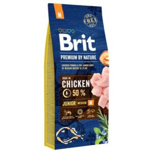 Brit Premium by Nature Junior M csirke 15 kg
